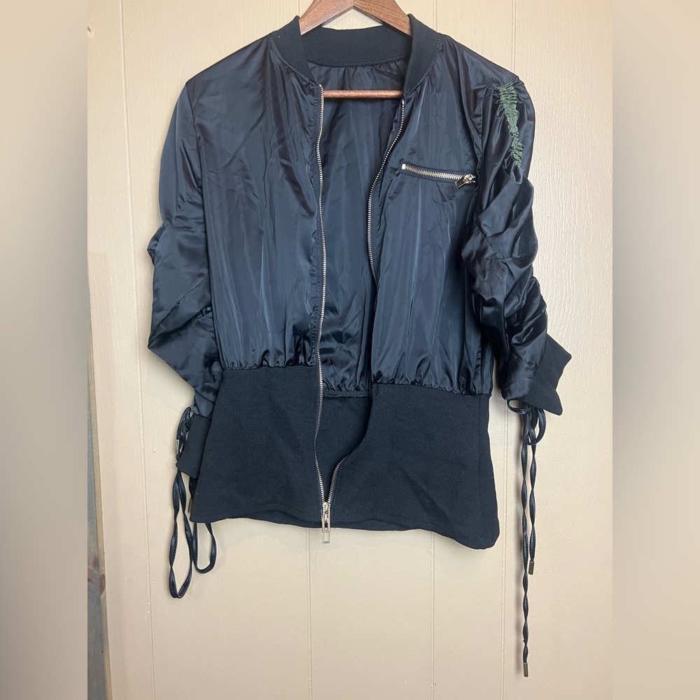 Stylish Black Bomber Jacket for Women